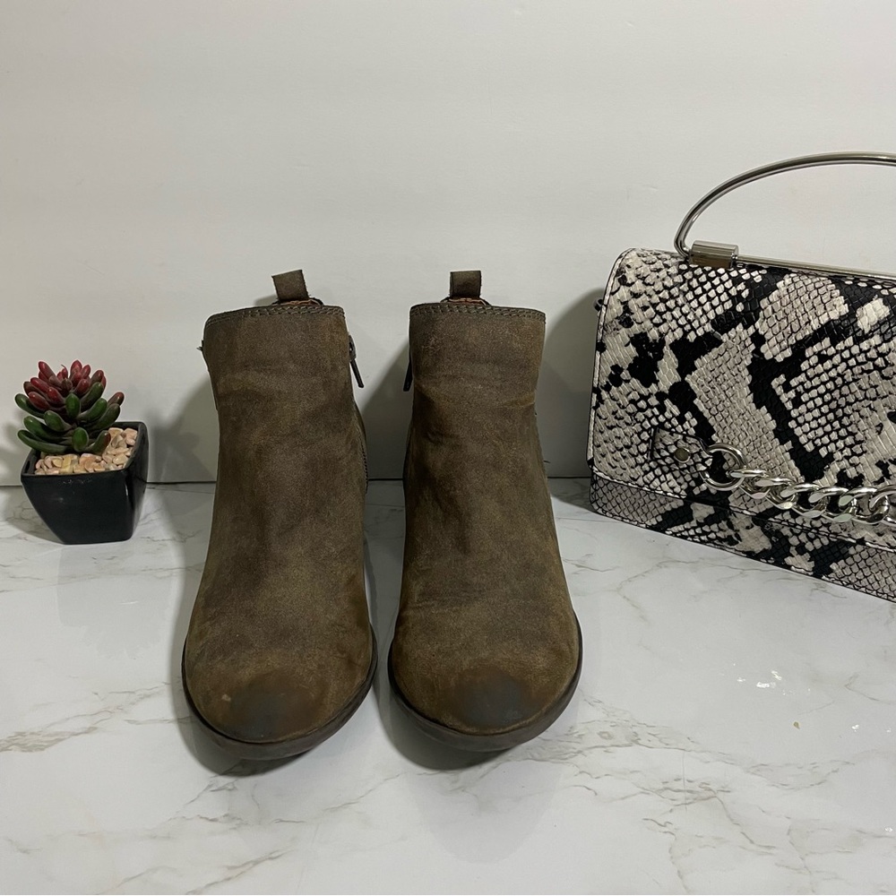 Lucky Brand Basel Suede Flat Bootie